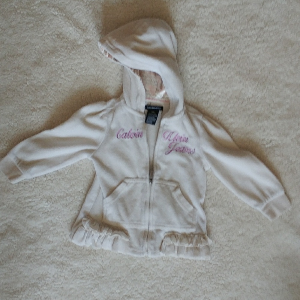 Cream Calvin Klein Hoodie